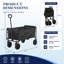 Chariot pliable à roulettes avec chariot, chariot pliant robuste de 330 lb, chariot pliant portatif avec poignée réglable pour faire du camping à la plage-131267670