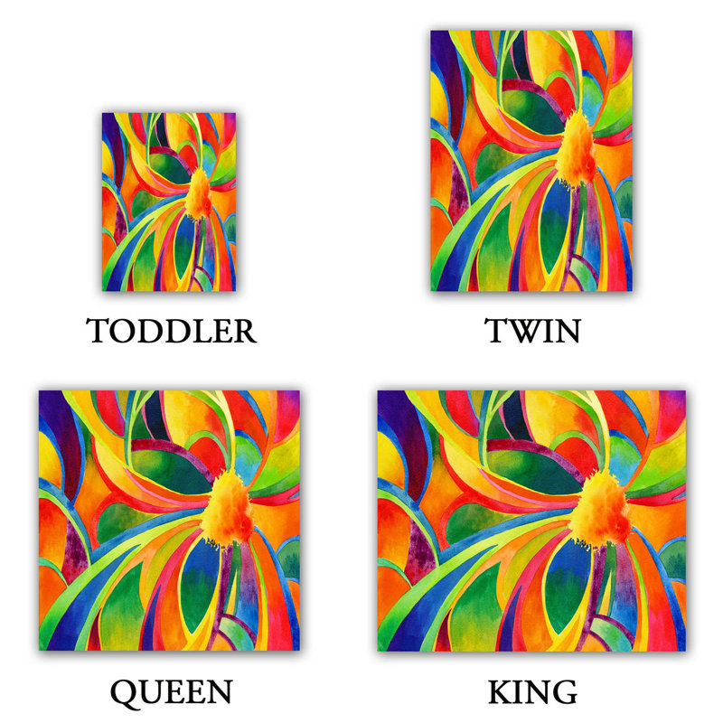 Abstract Duvet Cover, 1 Queen Duvet Cover + 2 Standard Shams