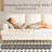 87-inch Corduroy Sofa with 3 Seats, No Tool Assembly,Solid Wood Frame and Solid Wood Legs-Beige-96382853