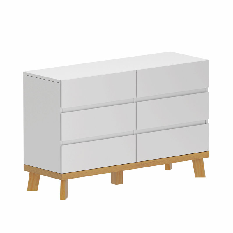Commode double 6 tiroirs Arneisha