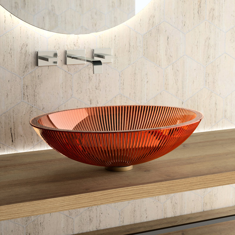 Lina 20'' L Bathroom Sink, Otter Blue