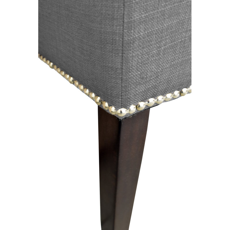 Banc rembourré Everlee, Gris foncé