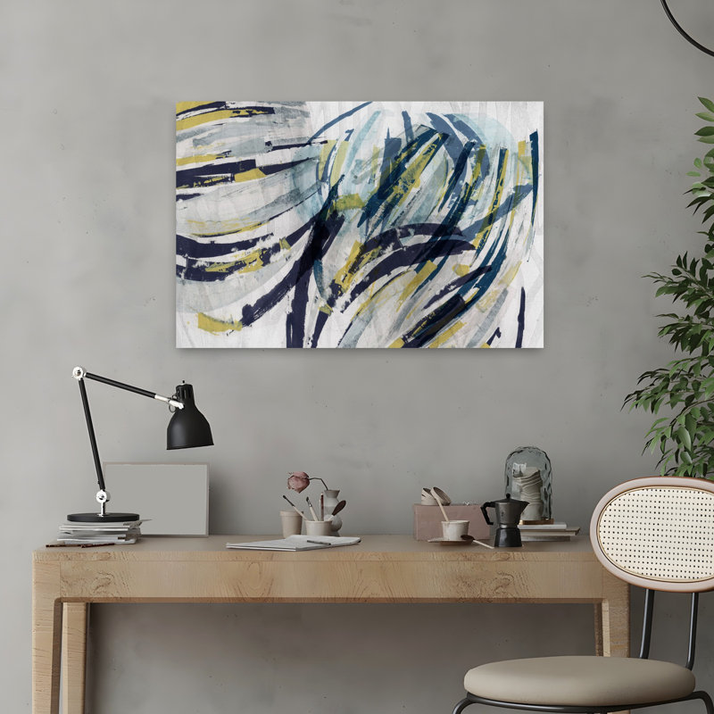 Art contemporain contemporain abstrait, H 16 po x l 24 po