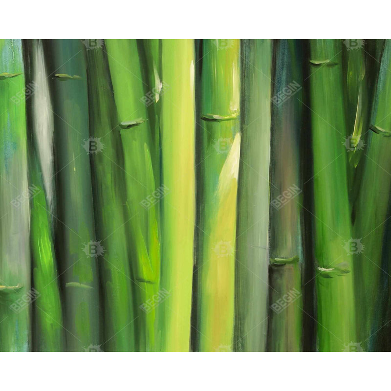 Bamboo Plant Print On Canvas