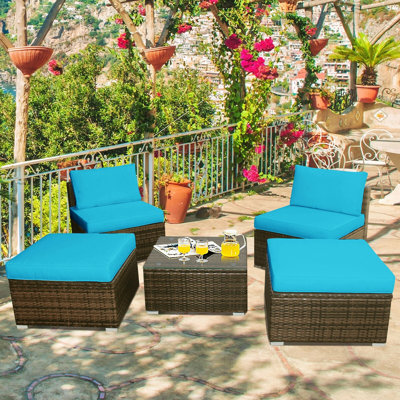 Mads 4 - Person Patio Conversation Set with Cushions
