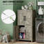 Armoire de rangement Rustic Home, armoire de cuisine, armoire de rangement autoportante-1630037464