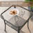 Wicker Rattan Side Table With Glass Top-861238990