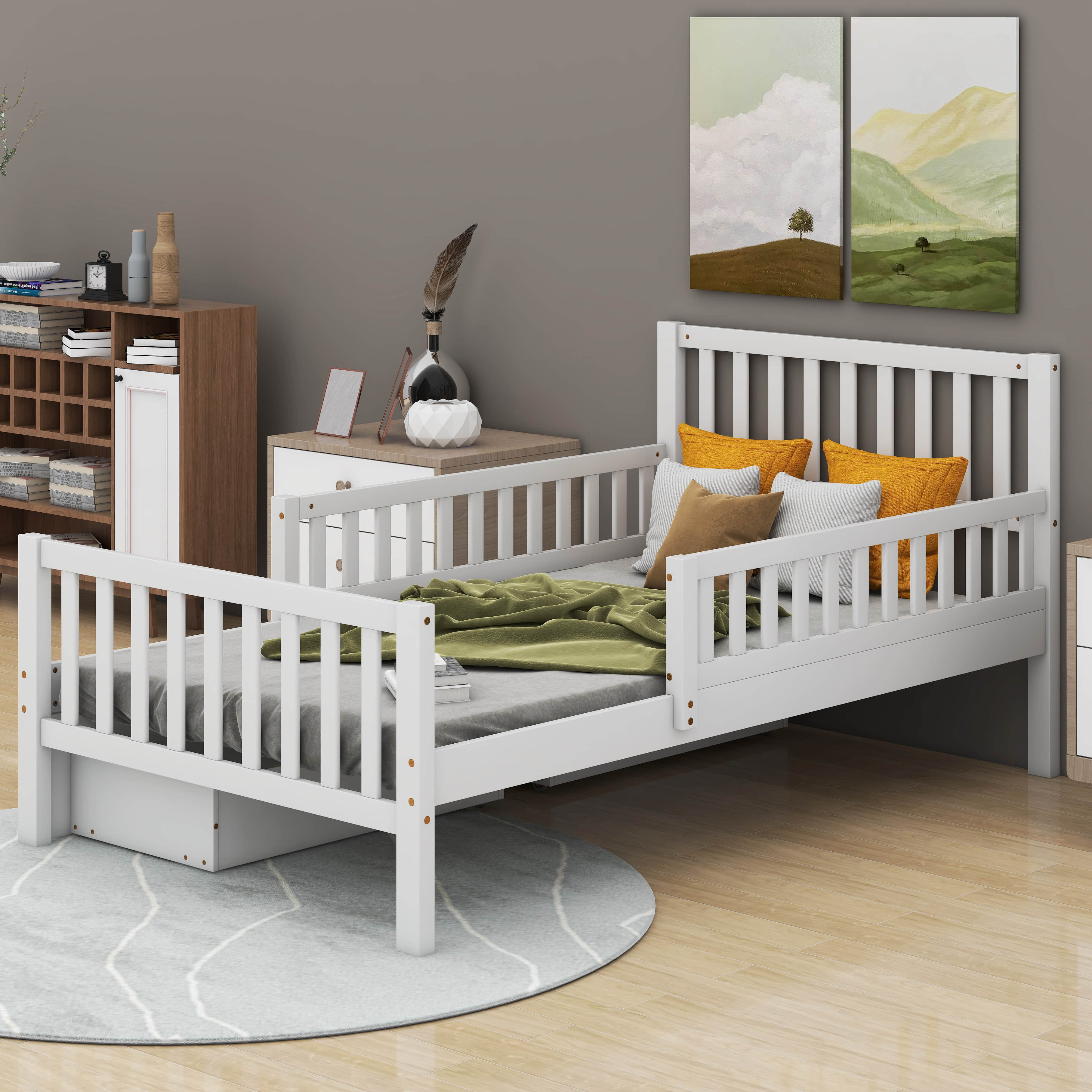 Winston Porter Devanni Slat Storage Bed | Wayfair