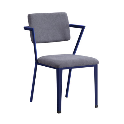 Cargo Gray Fabric & Blue Finish Office Chair