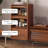 Modern Brown Solid Wood Accent Cabinet