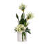 Agapanthus Flower Arrangement in White Cyclinder Planter