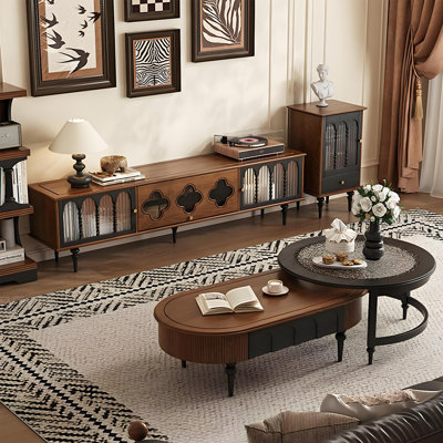 78.74" Vintage solid wood TV stand