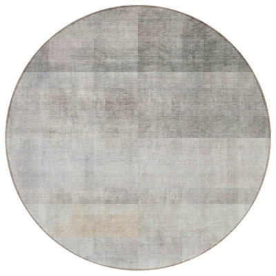Tapis d'intérieur rond antidérapant 8 'Taupe