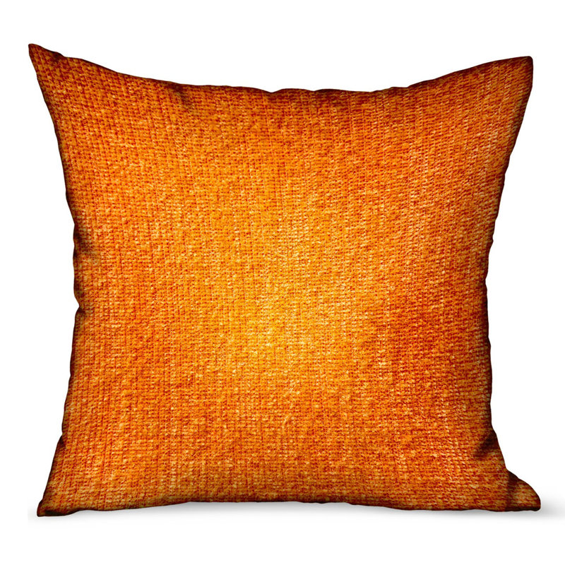 Housse de coussin et insert de luxe Plutus Honey 12 po x 20 po Lust, H 20 po x l 20 po, Orange, Carré