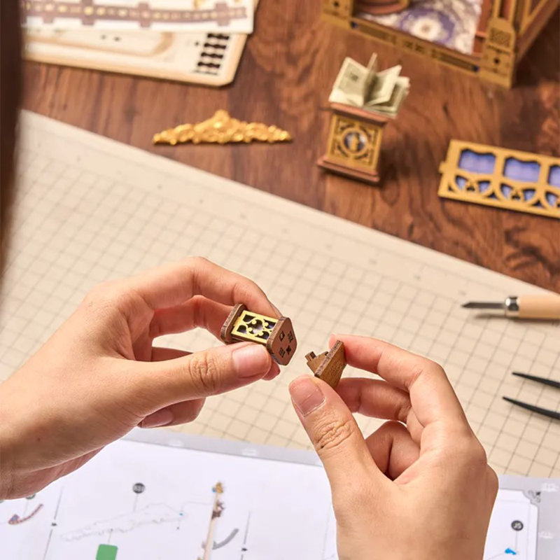 Ensemble de coin-livre 3D bricolage: Bibliothèque des merveilles 258 pièces