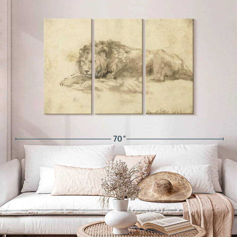 Brampt Reclining Lion, 32" H x 50" W