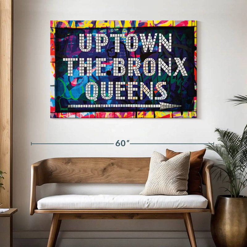 Tergel Uptown The Bronx Queens, H 32 po x l 48 po