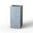 13.5" W x 27.5" H Large Concrete Rectangular Flower Planter Indoor Outdoor Plant Pot with Drainage Holes, Slate Gray-839083301-839248270