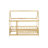 Twin House Floor Bed With Roof Frame & Heighten Safety Rails-852769246