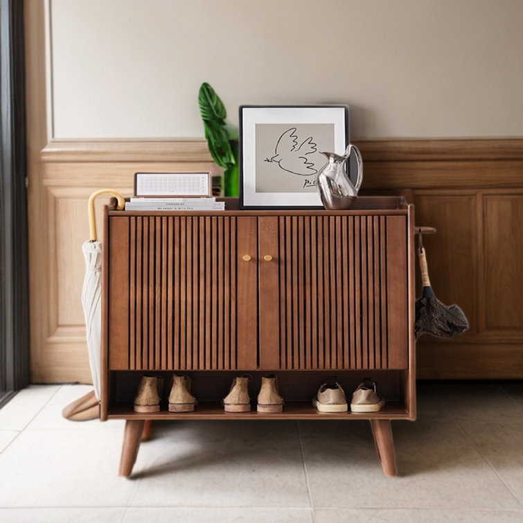 20 Pair Solid Wood Shoe Rack