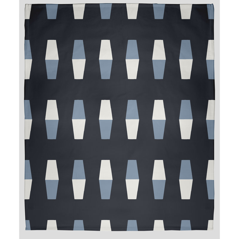 Couverture polaire Nantucket, L 30 po x L 40 po, Requin bleu