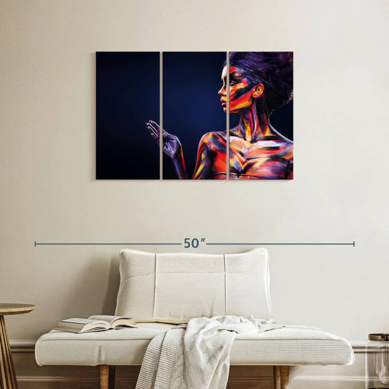 Senne Multicolored Body Makeup, 24" H x 38" W