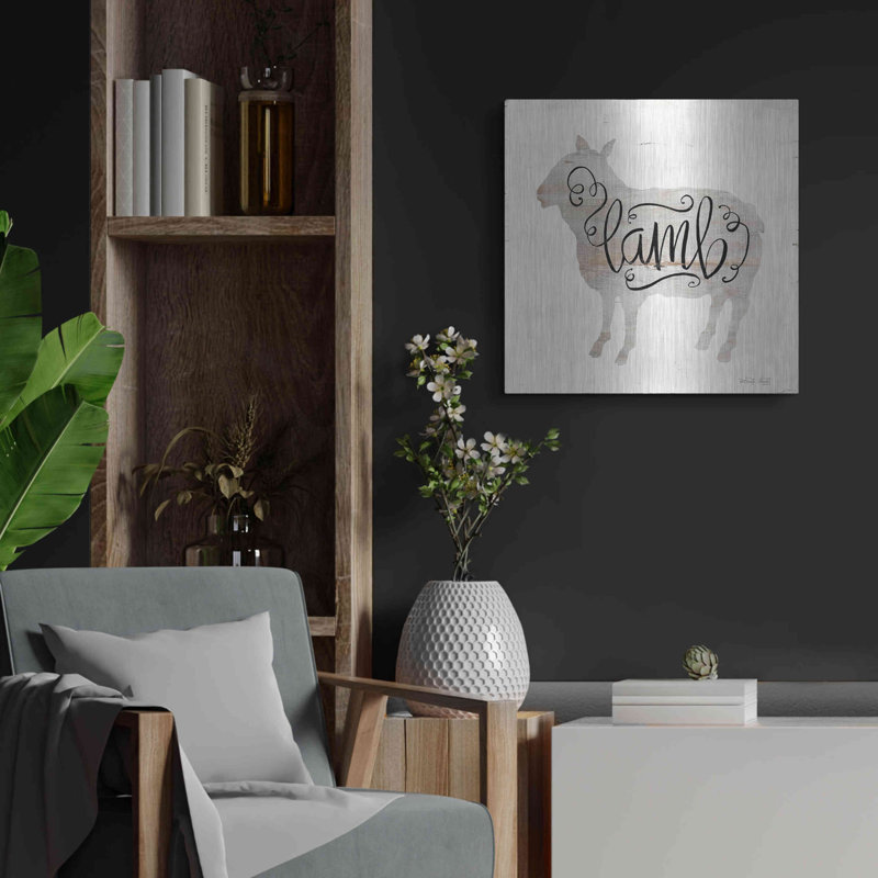 «Lamb In Beige» par Cindy Jacobs, H 24 po x l 24 po