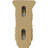 3 1/2"W x 4"D x 7"H Small Shell Corbel, Alder-58864920