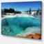 Fantastic Blue Yellowstone Lake - reproduction de photo sur toile tendue-19408323