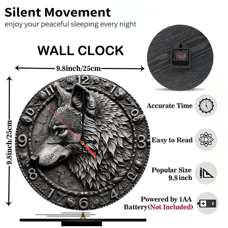 Horloge murale dauphin bleu