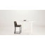 Tabouret de comptoir de cuisine moderne de 24 po avec siège rembourré en similicuir Kunkel et structure en métal-52818140-52818142