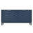 Elegant Navy Blue Sideboard Featuring Sophisticated Wavy Pattern Doors With Arched Groove Design In A Stylish Four-Door Layout,Adjustable, Suitable For Study, Entryway And Living Room-421305672