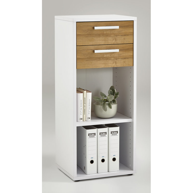 Woolum 42 cm W 2 -Drawer Filing Cabinet, Brown