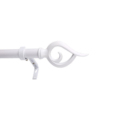 Glenva Steel Single Curtain Rod