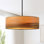 Kaidenn 22 po Lustre tambour 4 lumières en placage de bois - sans diffuseur