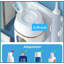 Porte-brosse à dents mural sans perçage avec distributeur automatique de dentifrice, organisateur de salle de bain blanc