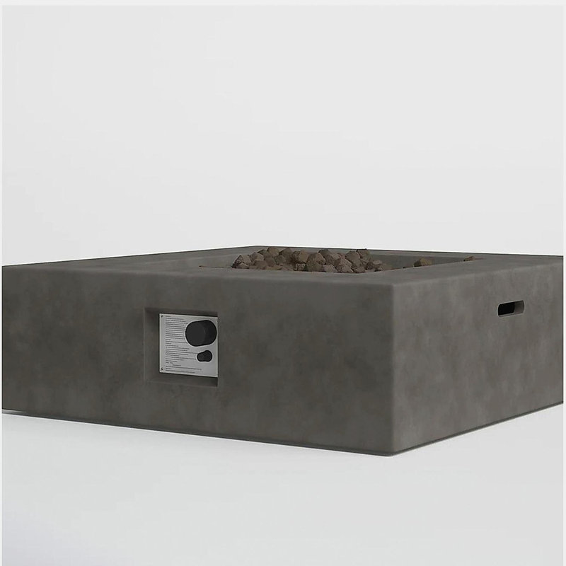 Table de foyer d'extérieur en béton