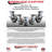 4 Piece Thermoplastic Rubber Caster Set