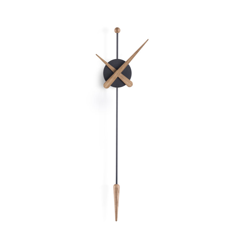 11.02'' Wall Clock, Black Oak