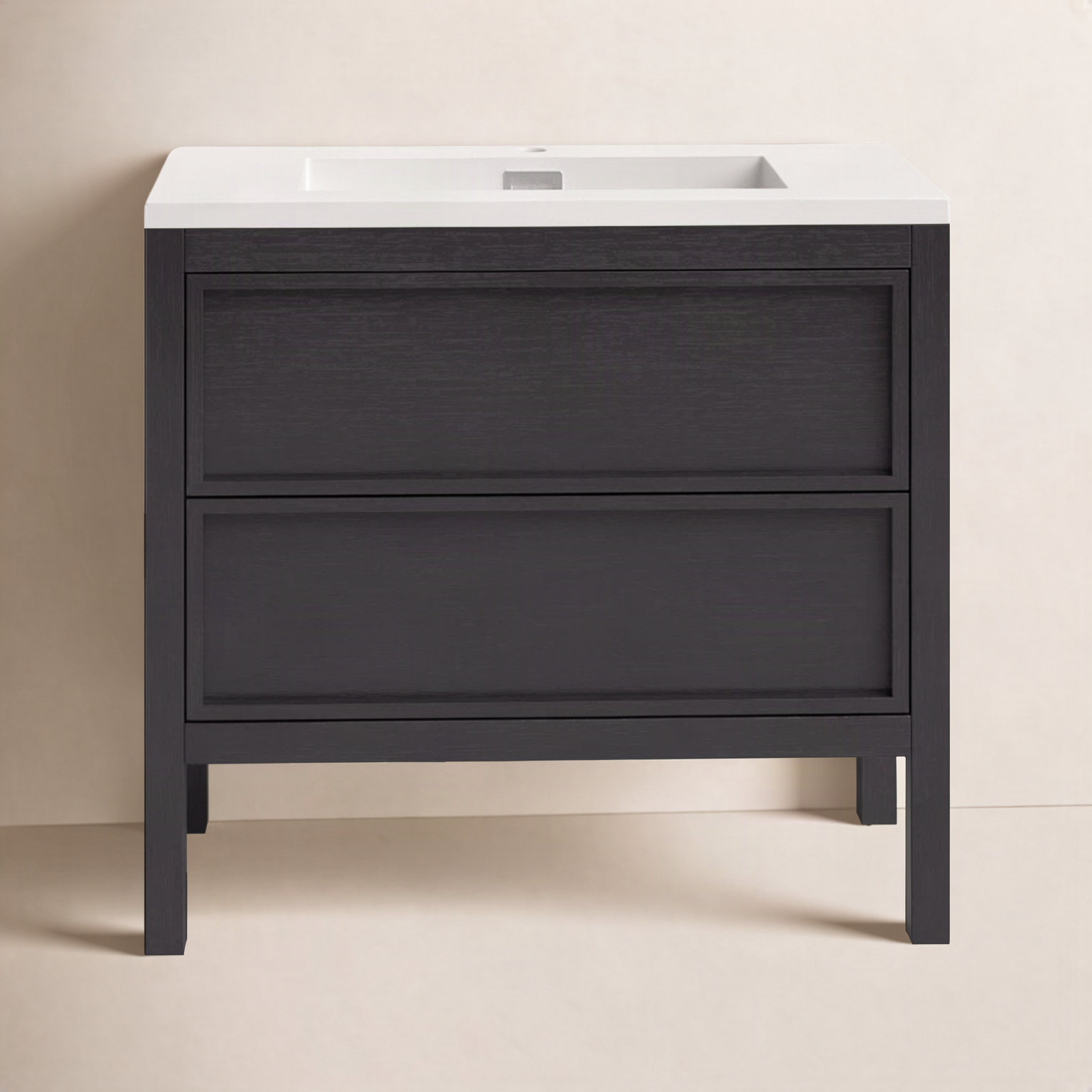 Gonzalo 36'' Single Bathroom Vanity, Charcoal