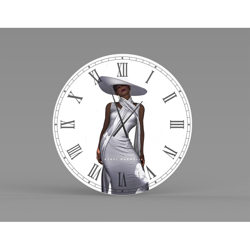 Horloge murale surdimensionnée très grande ébène, Petit