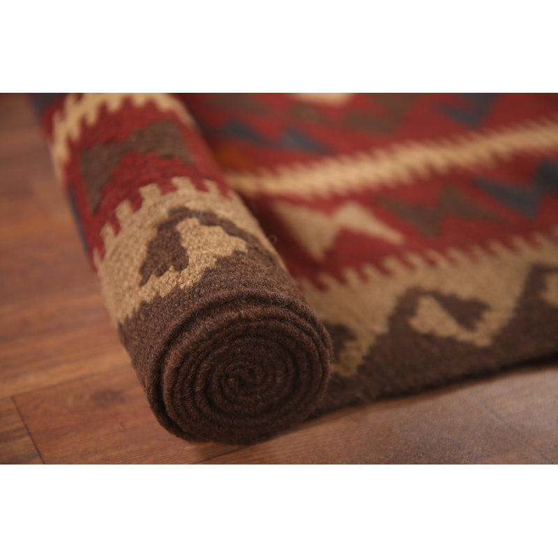 Kilim Reversible Wool Area Rug 5x7