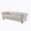 Canapé Chesterfield en tissu de lin-114124458