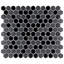 Citi Hex Black 10-1/4" x 11-7/8" Porcelain Mosaic Tile