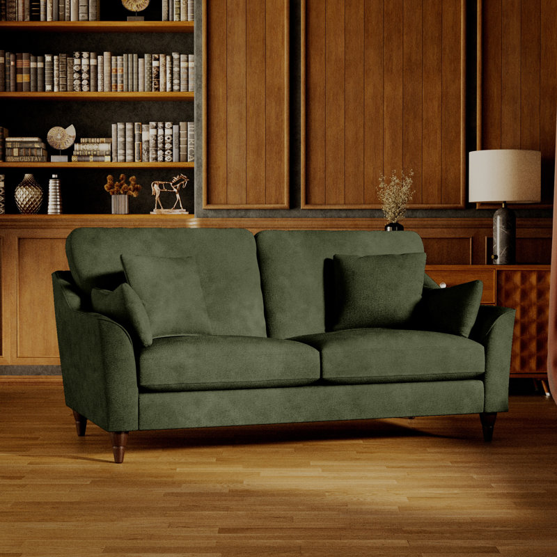 Springview Flared Arm Sofa, 2, Green