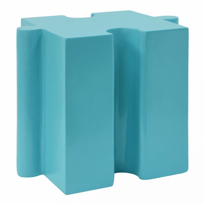 Puzzle Art Side Table, Modular Concave Edge MGO Table,Indoor & Outdoor