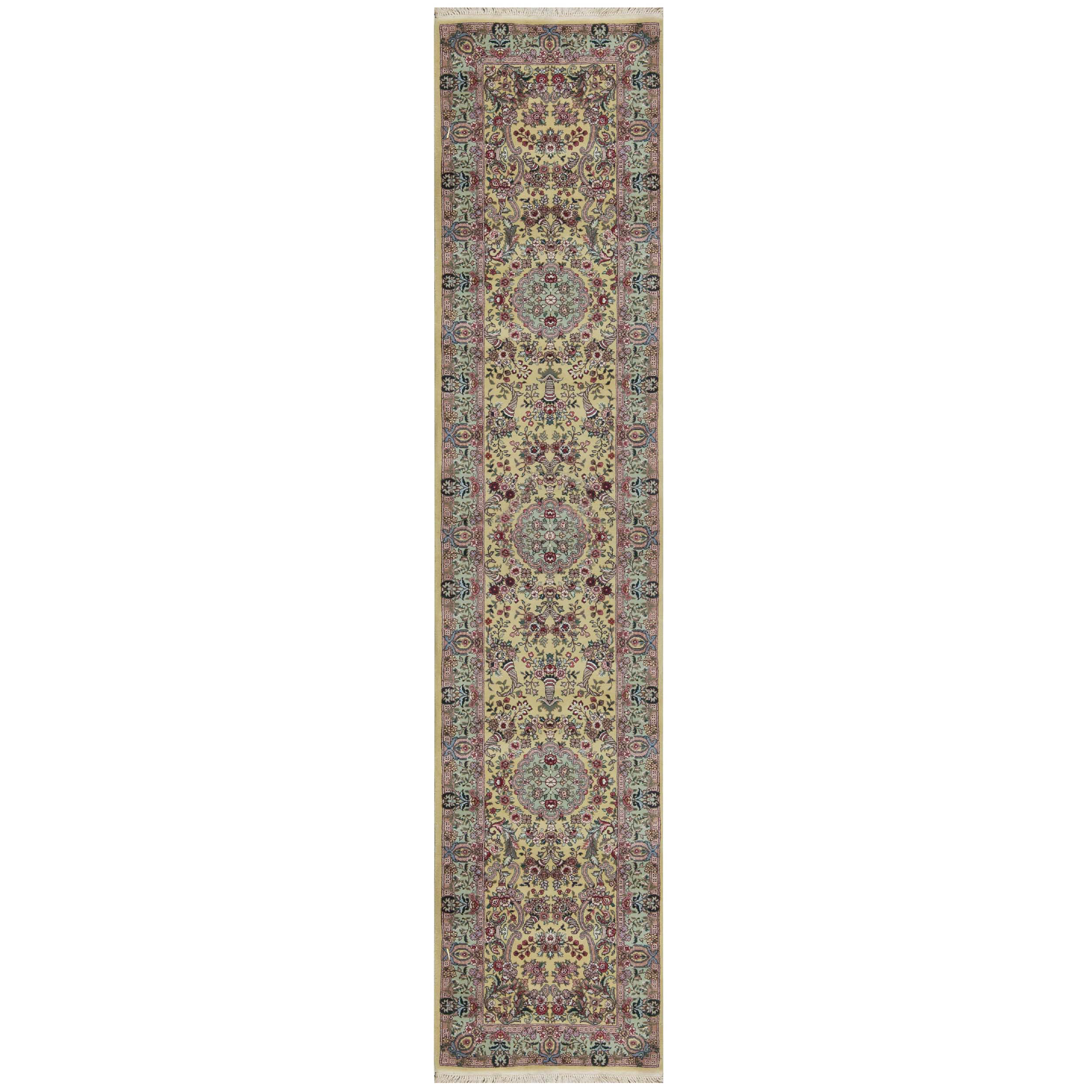 Bokara Rug Co., Inc. Hand-Knotted High-Quality Yellow Runner | Perigold