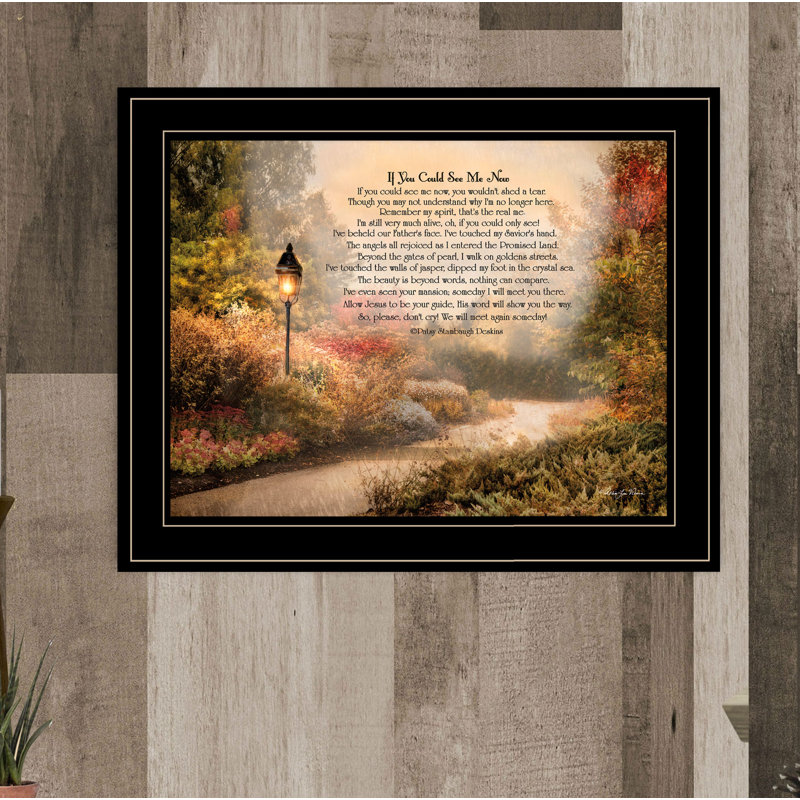 «If You For See Me Now», art mural encadré pour le salon, décoration murale par Robin-Lee Vieira, Cadre noir