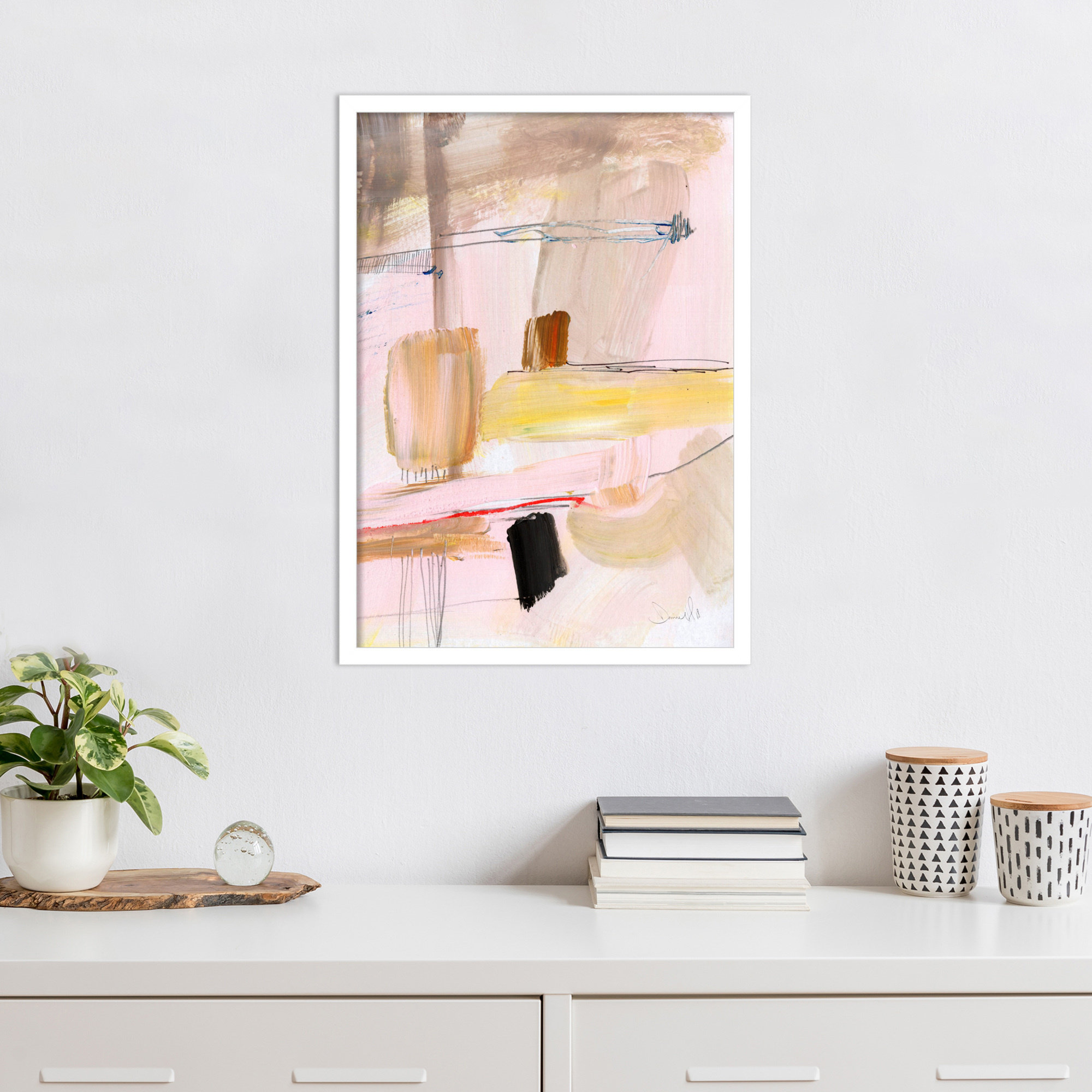 Summer Dream by Dan Hobday Wood Framed Wall Art Print, 25" H x 18" W, White
