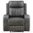 Asle Upholstered Track Arm Recliner Grey